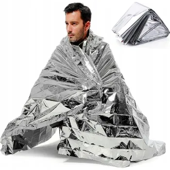 deka IZOTERMICKÁ ZÁCHRANNÁ DEKA FÓLIE PRVNÍ POMOC 140X210CM