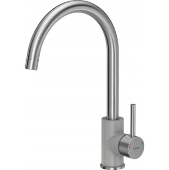 Vodovodní baterie Kuchyňská stojánková baterie Quadron INGRID stříbrná