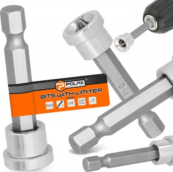 Bit BIT ŠROUBOVÁKU PH2 50mm Magnetický hrot vrtáku 1/4 OMEZOVAČ Dlouhý