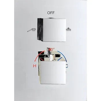 Vodovodní baterie Podomítková vanová a sprchová baterie Reihe Imex stříbrná