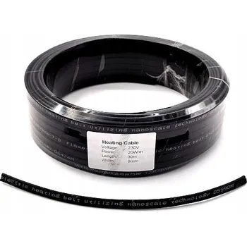 Topná rohož Topný kabel 8 mm 230 V 20 W/m samoregulační - role 30 m