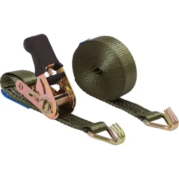 Lany Vázací-technika.cz Upínací popruh dvoudílný KHAKI 1 t 25 mm , 2 m