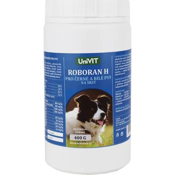 UNIVIT - Roboran Roboran H pro psy Černé a Bílé plv 400g