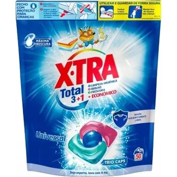 Tableta na praní X-TRA TRIO CAPS 50 Ks UNIVERZÁLNÍ PT - KAPSLE NA P