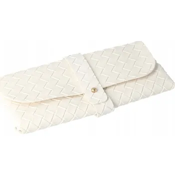 Pouzdro na brýle Pouzdro Pouzdro Horien s texturou pásku, bílé