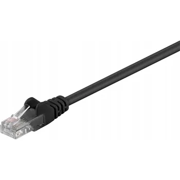 Síťový kabel MicroConnect U/UTP CAT5e 7,5M Černý PVC kabel