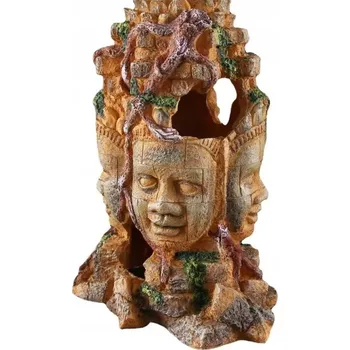 Dekorace do terária Úkryt do terária jeskyně ozdoba socha tváře pro hada, rybičky, ještěrku