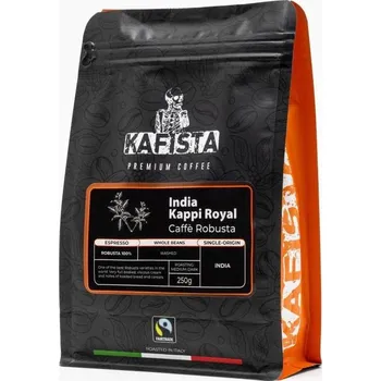 Káva KAFISTA India Kappi Royal zrnková káva 250 g