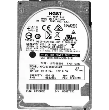 Interní pevný disk HGST 600GB 10K 128MB SAS-3 2,5'' HUC101860CSS204
