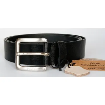 Opasek Pánský černý kožený opasek šířka 39 mm, délka 115 cm