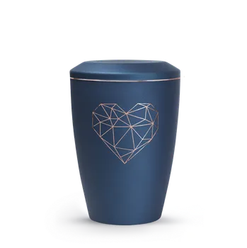 Smuteční dekorace Zvířecí urna Karat Heart - Navy 2,8l