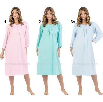 Dámská noční košile LEVEZA (M-Max) Dámská noční košile Zyta213 Barva: 1-sv.ružová, Velikost: 2XL