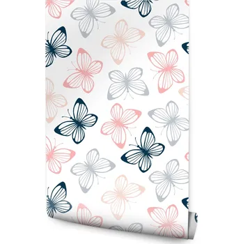 Fototapeta Tapeta pro děti - Barevní motýli /178420515