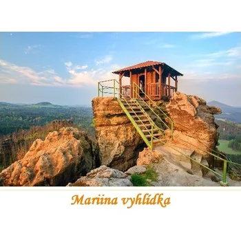 66000162 Pohlednice Mariina vyhlídka - Jetřichovice (Poslední pohlednice staré Mariiny vyhlídky.)