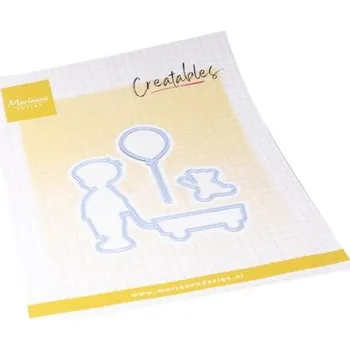 Řezačka papíru Marianne Design Silueta chlapce - vyřezávací kovové šablony Creatables (3ks)