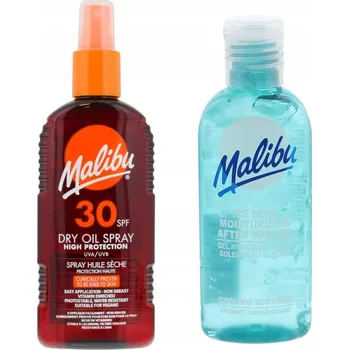 Přípravek na opalování Malibu SPF30 Opalovací Olej ve Ve Spreji 200 Ml + Gel