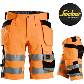 Pánská móda Krátké pracovní kraťasy s reflexními prvky EN20471 Snickers 6135 oranžové, velikost Vel