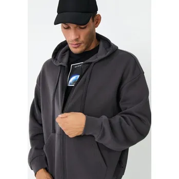 Pánská mikina Sinsay - Mikina - šedá - 9962I-90X - 9962I-90X-XS-1