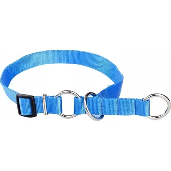 Obojek pro psa SILNÝ POLOSTAHOVACÍ OBROŽEK PRO PSA MODRÝ POPRUHOVÝ NASTAVITELNÝ M 2CM 25-45CM