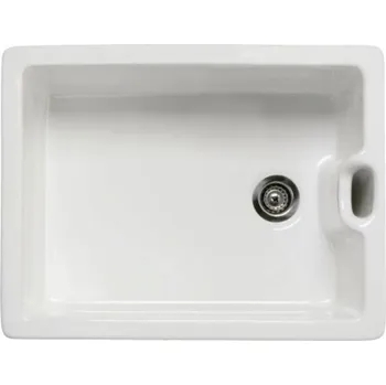 Keramický dřez Chambord Clovis 595 oboustranný bílý