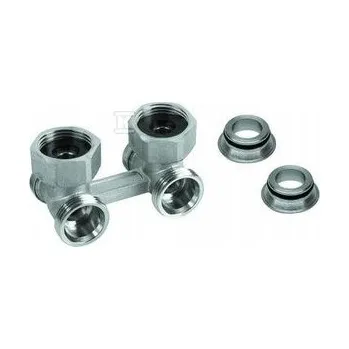 Ventil Dvojitý rohový uzavírací ventil FUSION pro kompaktní radiátory