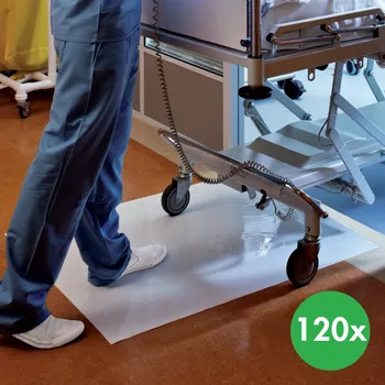 Rohožka B2B Partner Jednorázová hygienická čistící rohož 66 x 114 cm, 4 x 30 ks, bílá