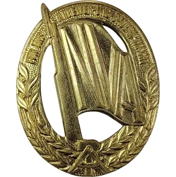 ARMÁDNÍ ORIGINÁL NVA Odznak vojenského sportu Pro naši pracovní a farmářskou sílu NVA originál