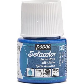 Speciální výtvarná barva Barva na textil Pébéo Setacolor Opaque Suede effect - 310 Royal Blue Objem: 45 ml
