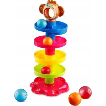 Hračka pro nejmenší PYRAMIDA věž se skluzavkou MÍČKŮ pro děti 12 m