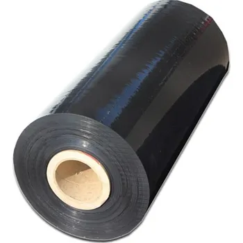 Obalový materiál Strojní stretch folie 23my, černá Varianta: 23my, 1600m