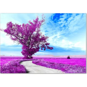 Obraz Skleněný panel 70 x 100 x 4 mm tvrzené sklo broušené fialový