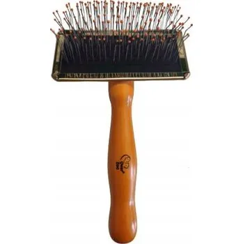 Kartáč pro zvířata OVER Zoo Kartáč s dlouhými jehlami a kuličkami L