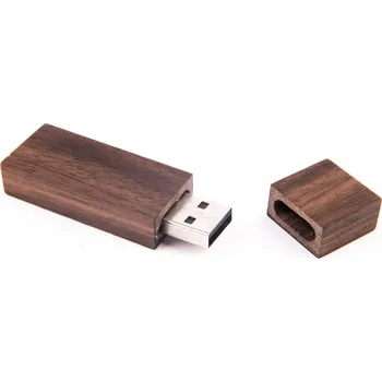 USB flash disk USB flash disk MemoRabbit Dřevěný Úzký Tmavé Dřevo 4 GB USB 2.0 hnědý
