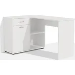 Nabytekmorava Rohový počítačový stůl Alfa 305 barevné provedení: bílá, provedení: LEVÉ