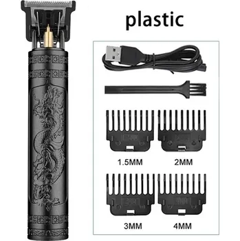 Strojek na vlasy Elektrický zastřihovač vousů a vlasů pro muže | profesionální holicí strojek - černý