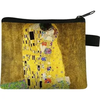 Peněženka Dámská malá peněženka s olejomalbou | malá kabelka - 018