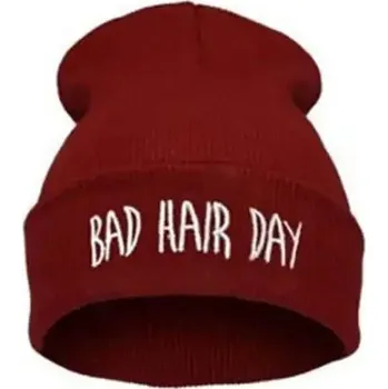 Čepice Čepice Bad hair day | zimní čepice - unisex - Burgundy