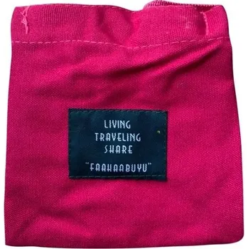 Kabelka Plátěná dámská kabelka přes rameno | crossbody kabelka | malá kabelka - Růžově červená