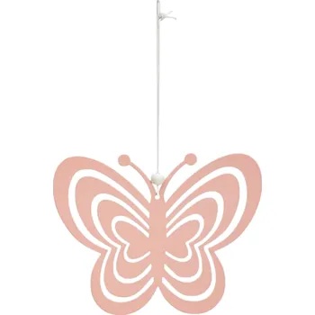 Bytová dekorace Závěsný kovový motýl PASTEL BUTTERFLY - více barev Barva: Růžová