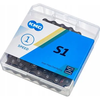 Řetěz na kolo Řetěz KMC S1 jednorychlostní 112 článků + spojka pro kolo 28"/26" balení BOX