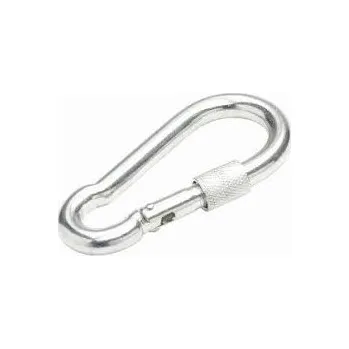 Jištění Karabina s pojistkou, pozinkovaná, 8x80 mm