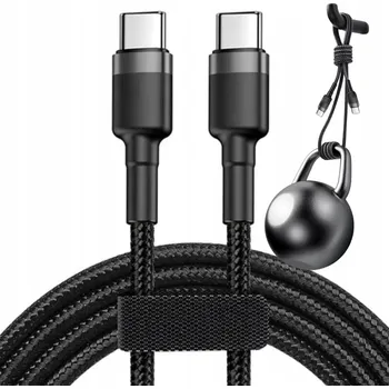 Datový kabel Kabel DIAMOND USB typ C - USB typ C 1 m černý