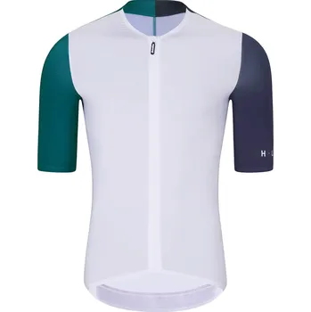 cyklistický dres HOLOKOLO Cyklistický dres s krátkým rukávem - PERFORMANCE - bílá/vícebarevná XL