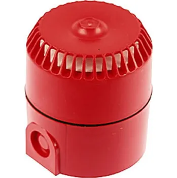 Poplachová siréna Siréna s 2 úrovněmi hlasitosti, 32 tóny a vysokou paticí červená