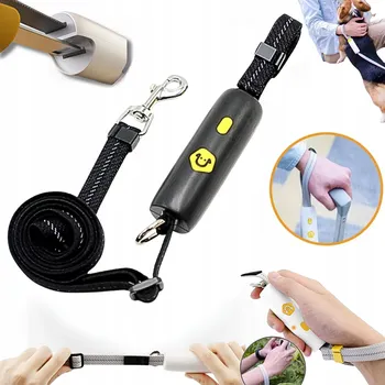 Vodítko pro psa VODÍTKO PRO PSA NASTAVITELNÉ S KLIPEM UVOLŇUJE RUCE ELASTICKÉ 0.95-1.6m REFLEXNÍ