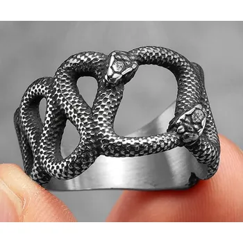 Prsten Prsten hadi (ocelový) 2 (Prstýnek hadi)