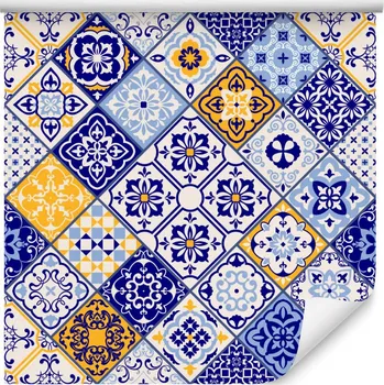 Tapeta Tapeta mozaika se vzorem imitace dlaždic, do jídelny