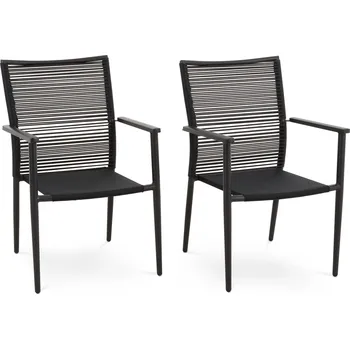 di volio Sada 2ks zahradních židlí Codi - černé