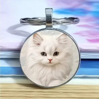 Přívěsek na klíče s kočkou