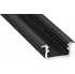 LED lišta Berge Hliníkový profil pro LED pásky B černý 1 m